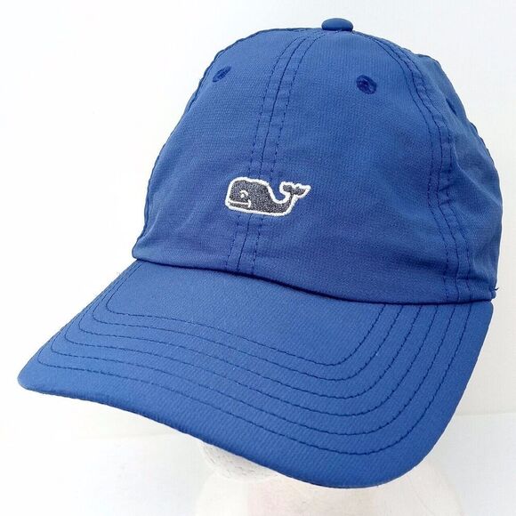 Vineyard Vines Mens Whale Logo Performance Golf Preppy Strapback Hat Cap - Picture 1 of 7